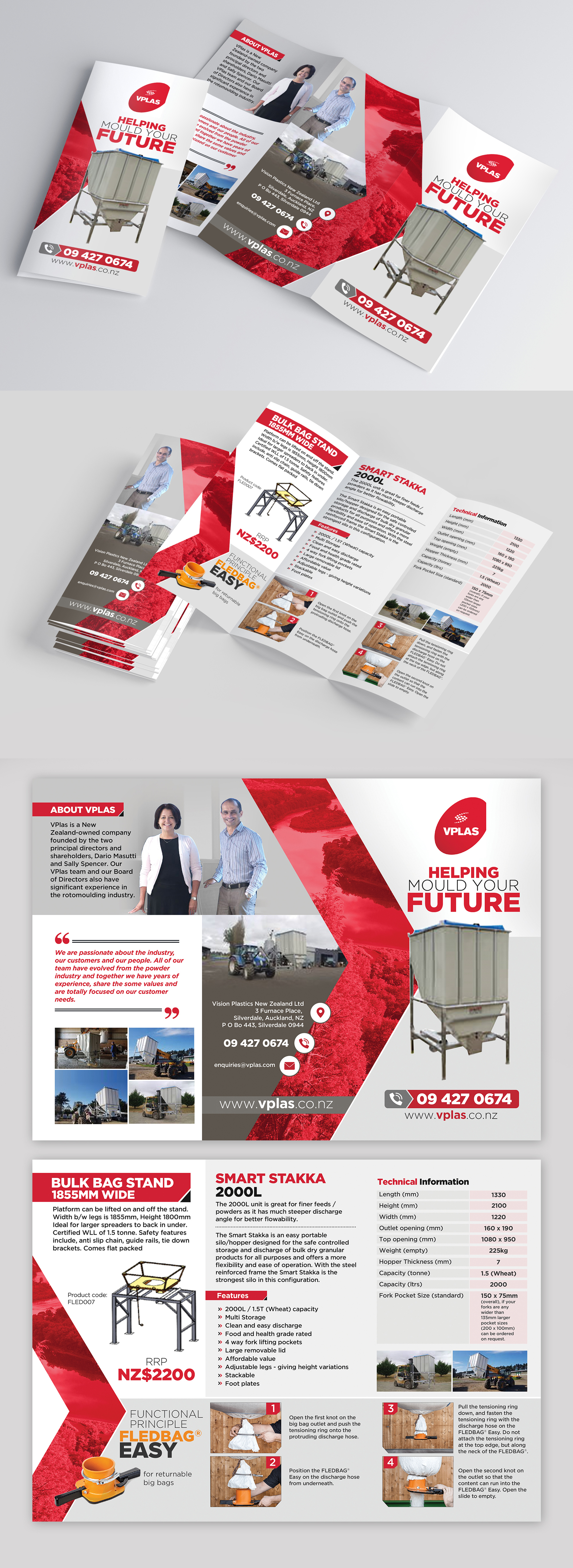 Brochure Design by 123graphics for Vision PLastcis NZ Limited | Design #29701404