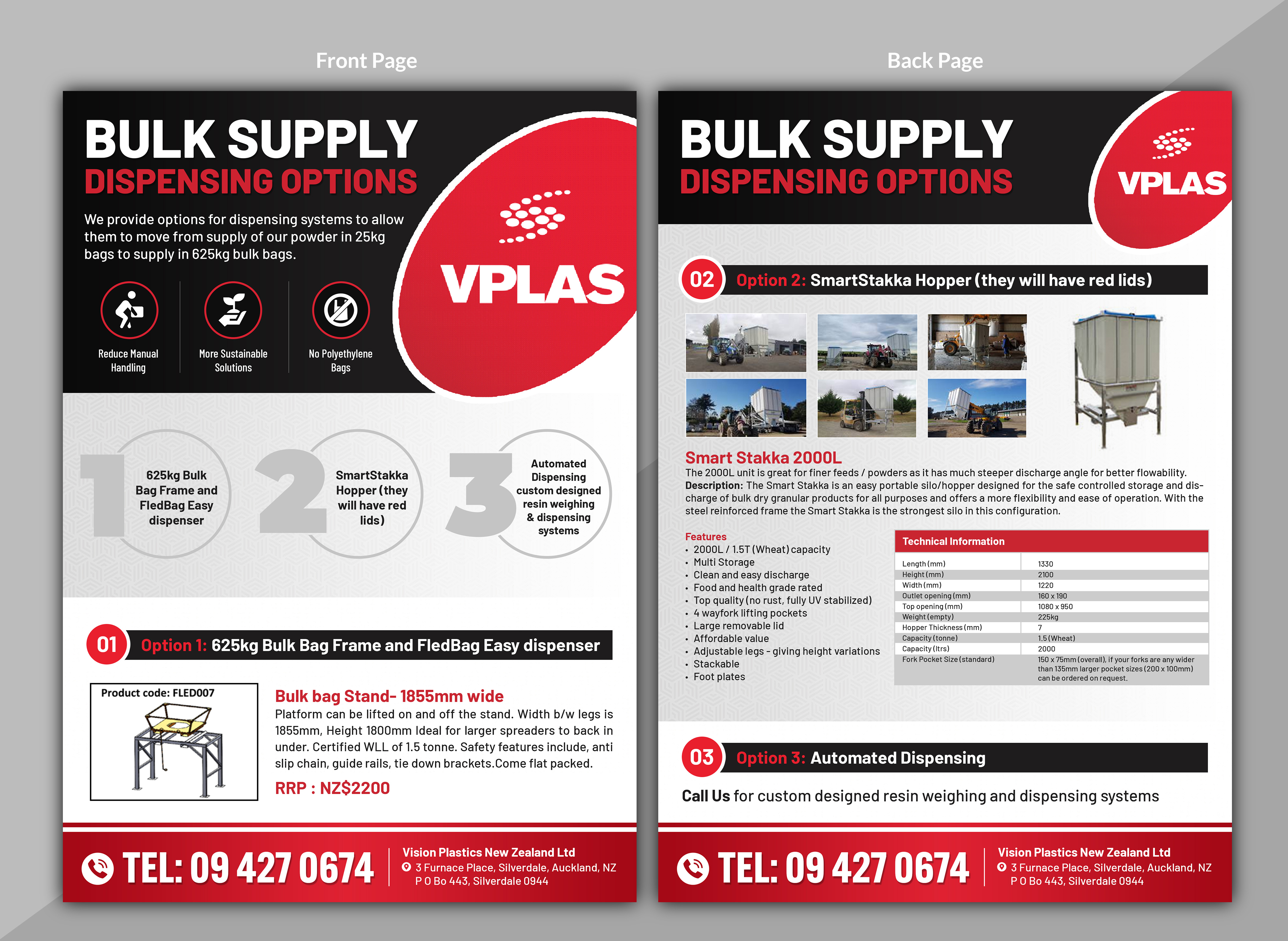 Diseño de Brochure por SAI DESIGNS para Vision PLastcis NZ Limited | Diseño #29713931