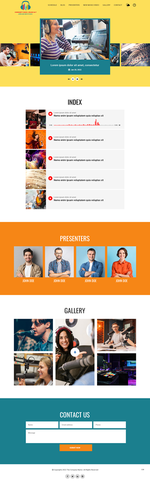 Web Design by pb for Community Radio . Online 24/7 | Design: #29708688