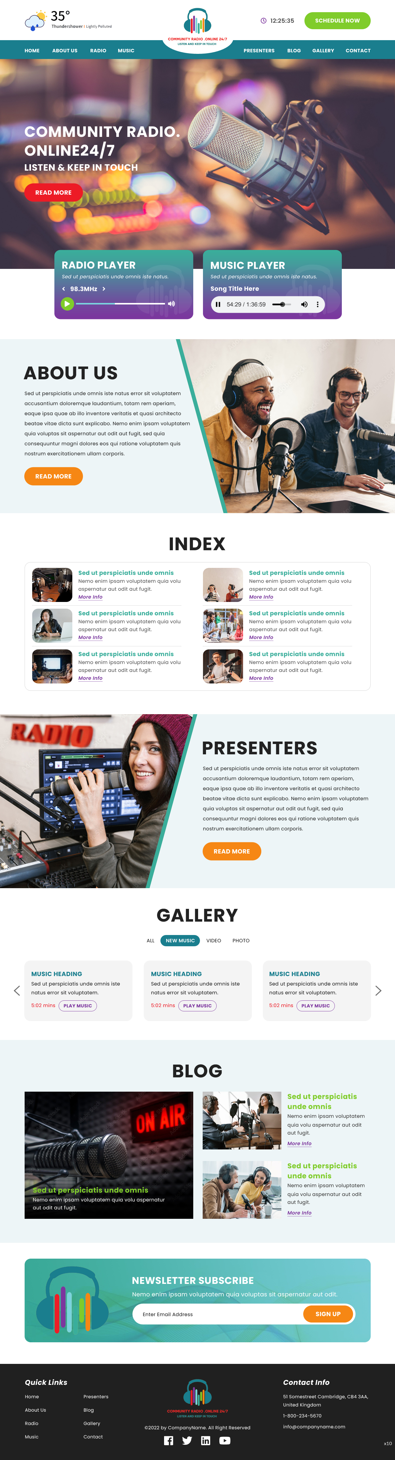 Web Design by pb for Community Radio . Online 24/7 | Design #29708691