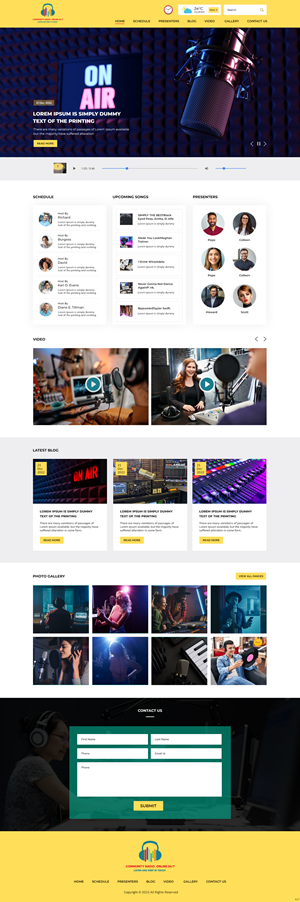Web Design by pb for Community Radio . Online 24/7 | Design: #29708693