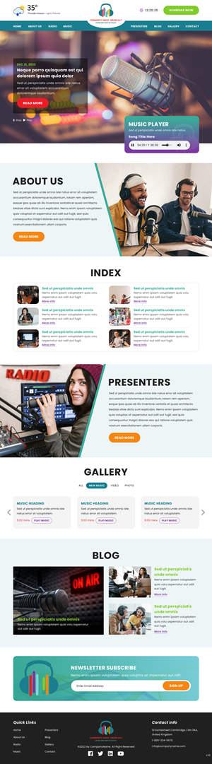 Web Design by pb for Community Radio . Online 24/7 | Design: #29714997