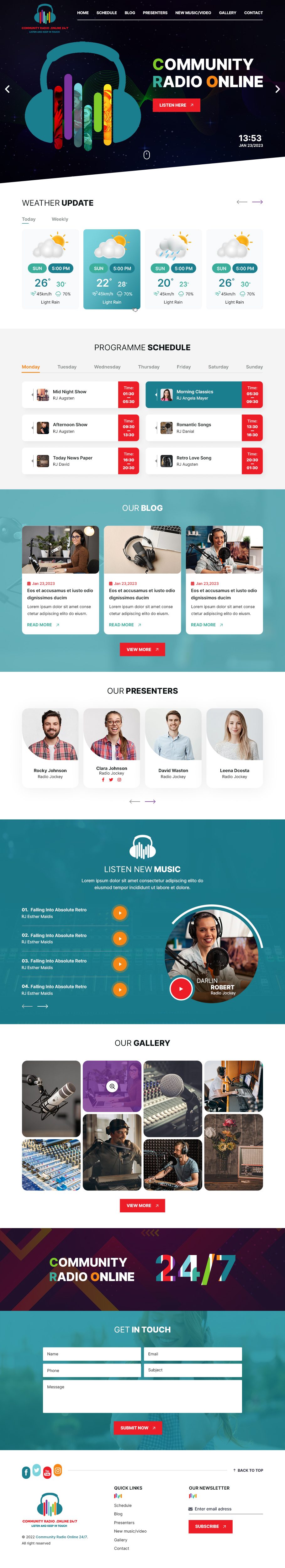 Web Design by sai.designer87 for Community Radio . Online 24/7 | Design: #29882110
