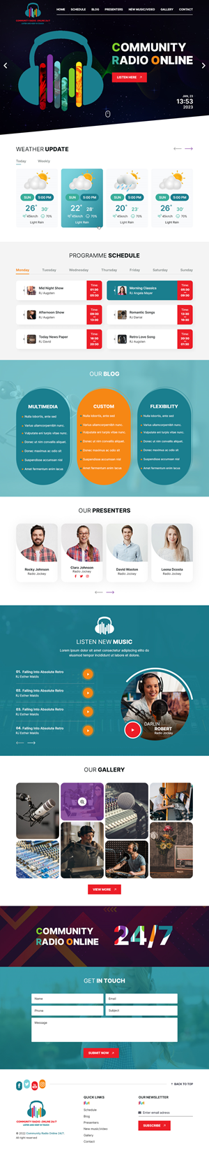 Web Design by sai.designer87 for Community Radio . Online 24/7 | Design: #29892665
