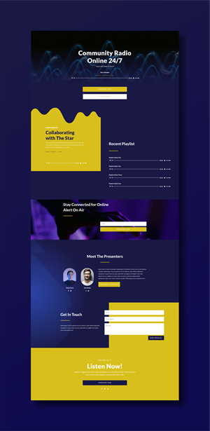 Web Design by Awang_ for Community Radio . Online 24/7 | Design: #29731577