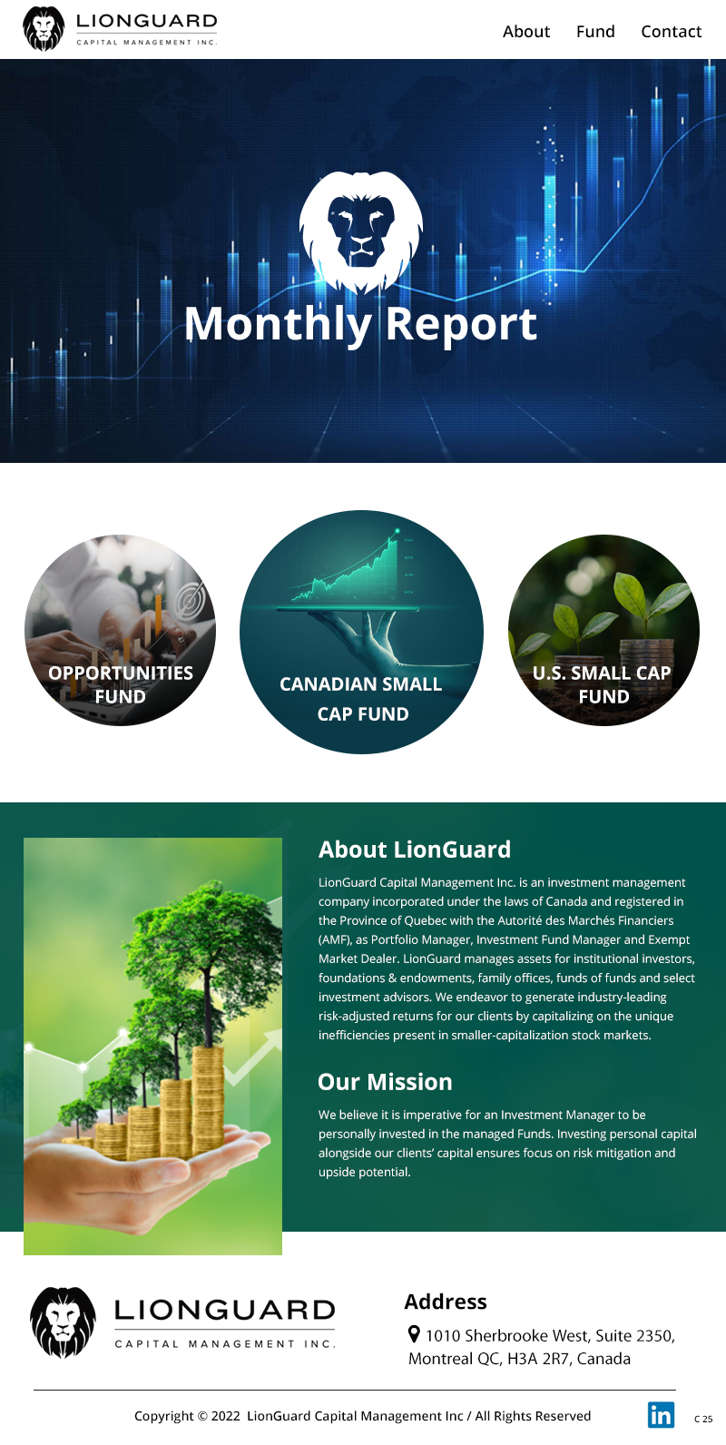 Email Marketing Design by pb for LionGuard Capital Management Inc. | Design #29702887