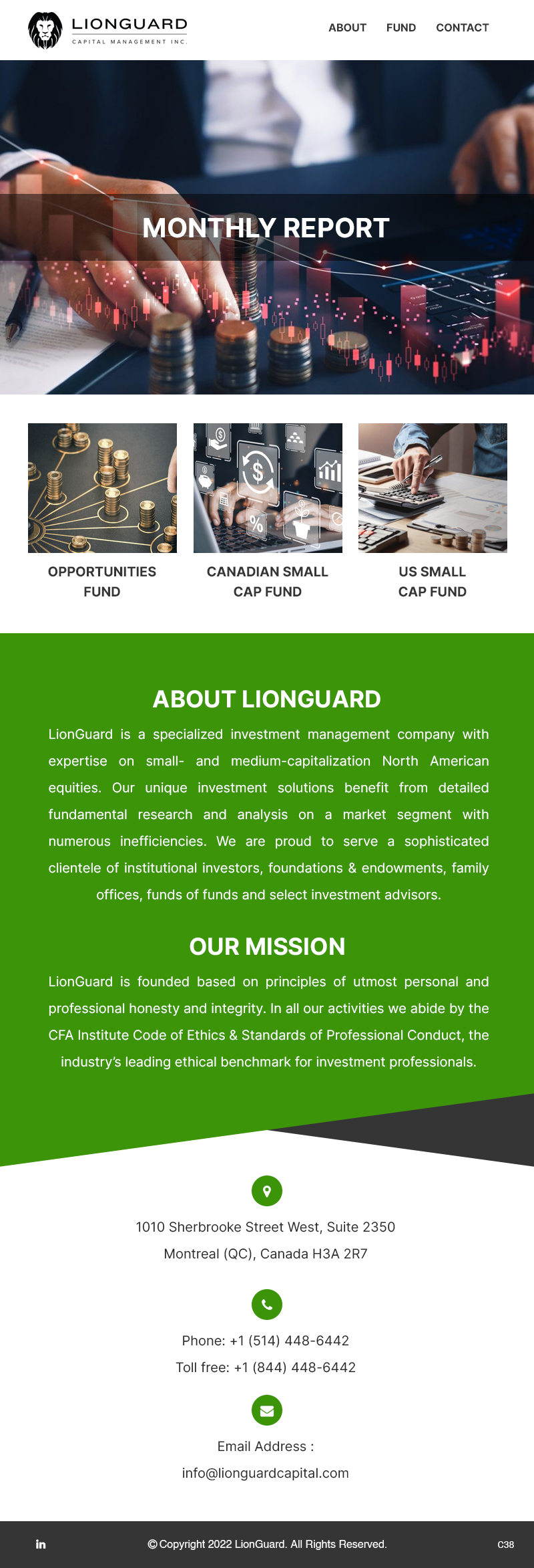 Email Marketing Design by pb for LionGuard Capital Management Inc. | Design #29702889