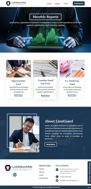 Diseño de Mercadeo por Correo Electrónico por pb para LionGuard Capital Management Inc. | Diseño: #29702896