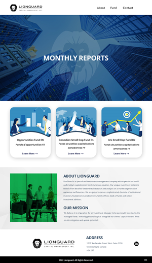 Diseño de Mercadeo por Correo Electrónico por pb para LionGuard Capital Management Inc. | Diseño: #29702899