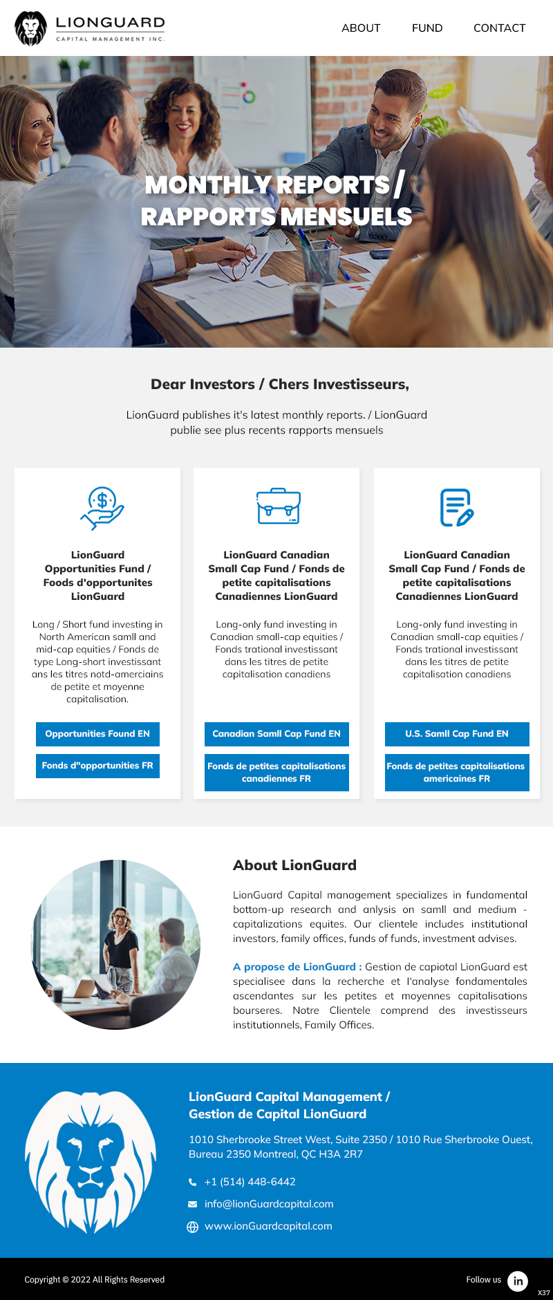 Diseño de Mercadeo por Correo Electrónico por pb para LionGuard Capital Management Inc. | Diseño #29702903