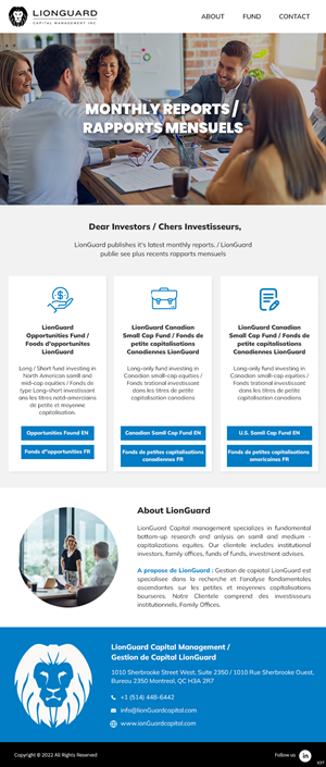 Diseño de Mercadeo por Correo Electrónico por pb para LionGuard Capital Management Inc. | Diseño: #29702903