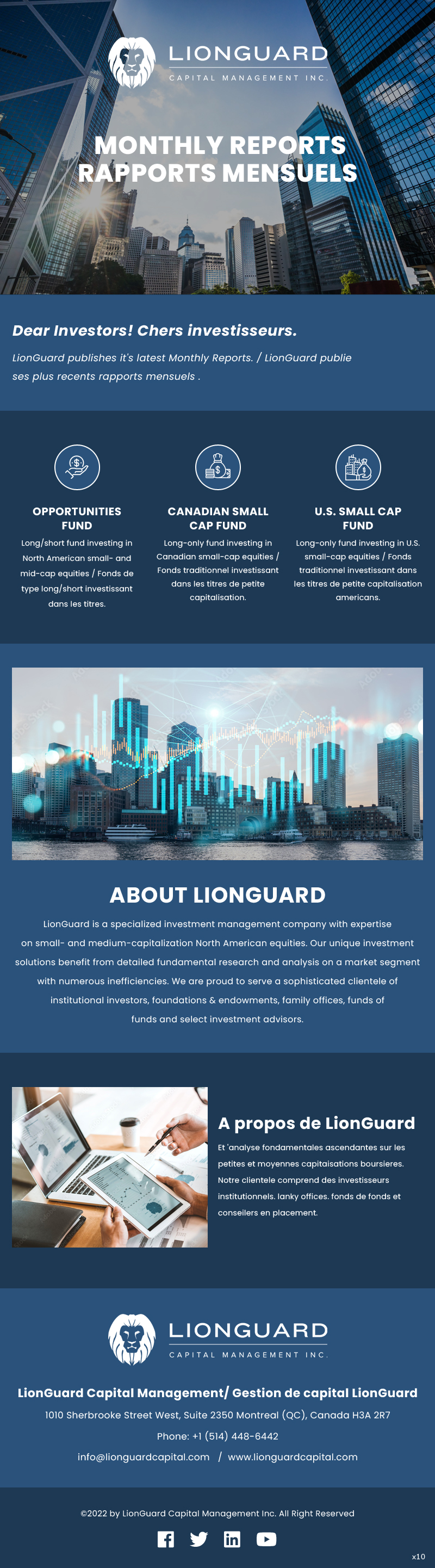 Diseño de Mercadeo por Correo Electrónico por pb para LionGuard Capital Management Inc. | Diseño #29708702