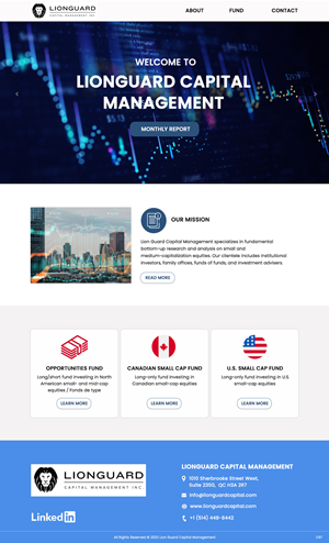 Diseño de Mercadeo por Correo Electrónico por pb para LionGuard Capital Management Inc. | Diseño: #29708703