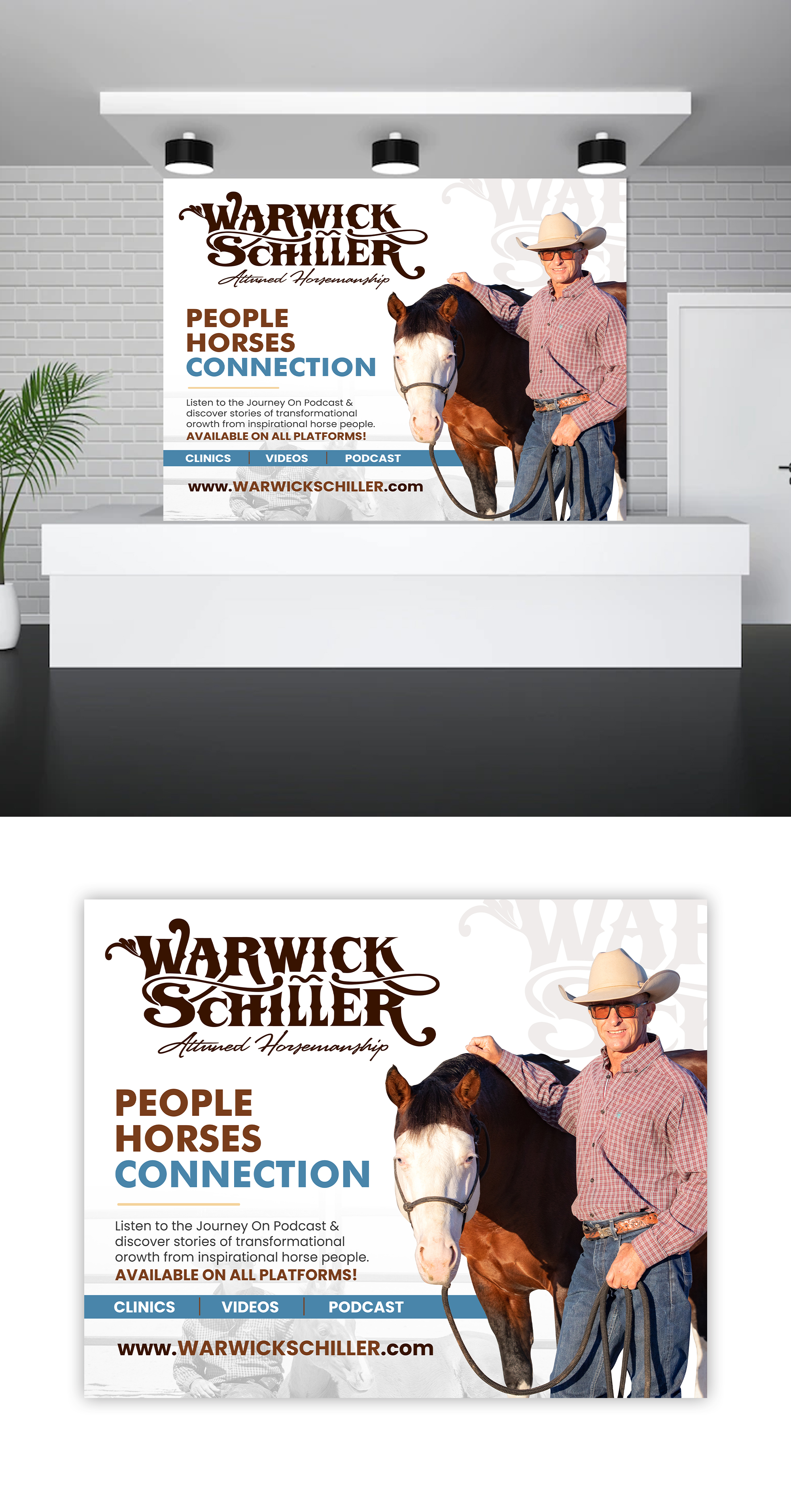 Trade Show Booth Design by debdesign for Warwick Schiller Attuned Horsemanship | Design #29701567