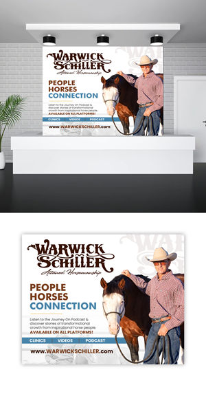 Trade Show Booth Design by debdesign for Warwick Schiller Attuned Horsemanship | Design: #29701567