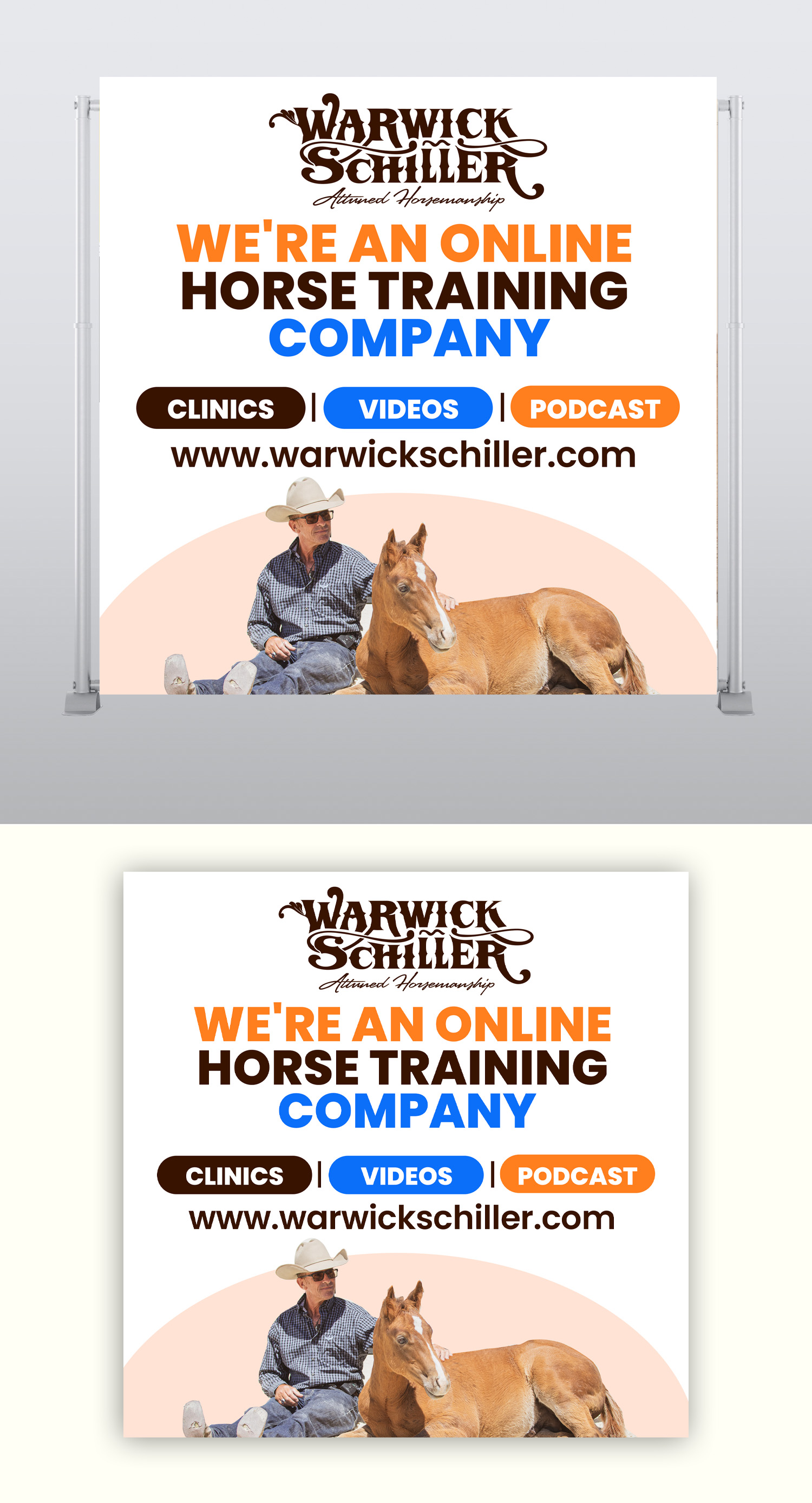 Trade Show Booth Design by debdesign for Warwick Schiller Attuned Horsemanship | Design #29702419