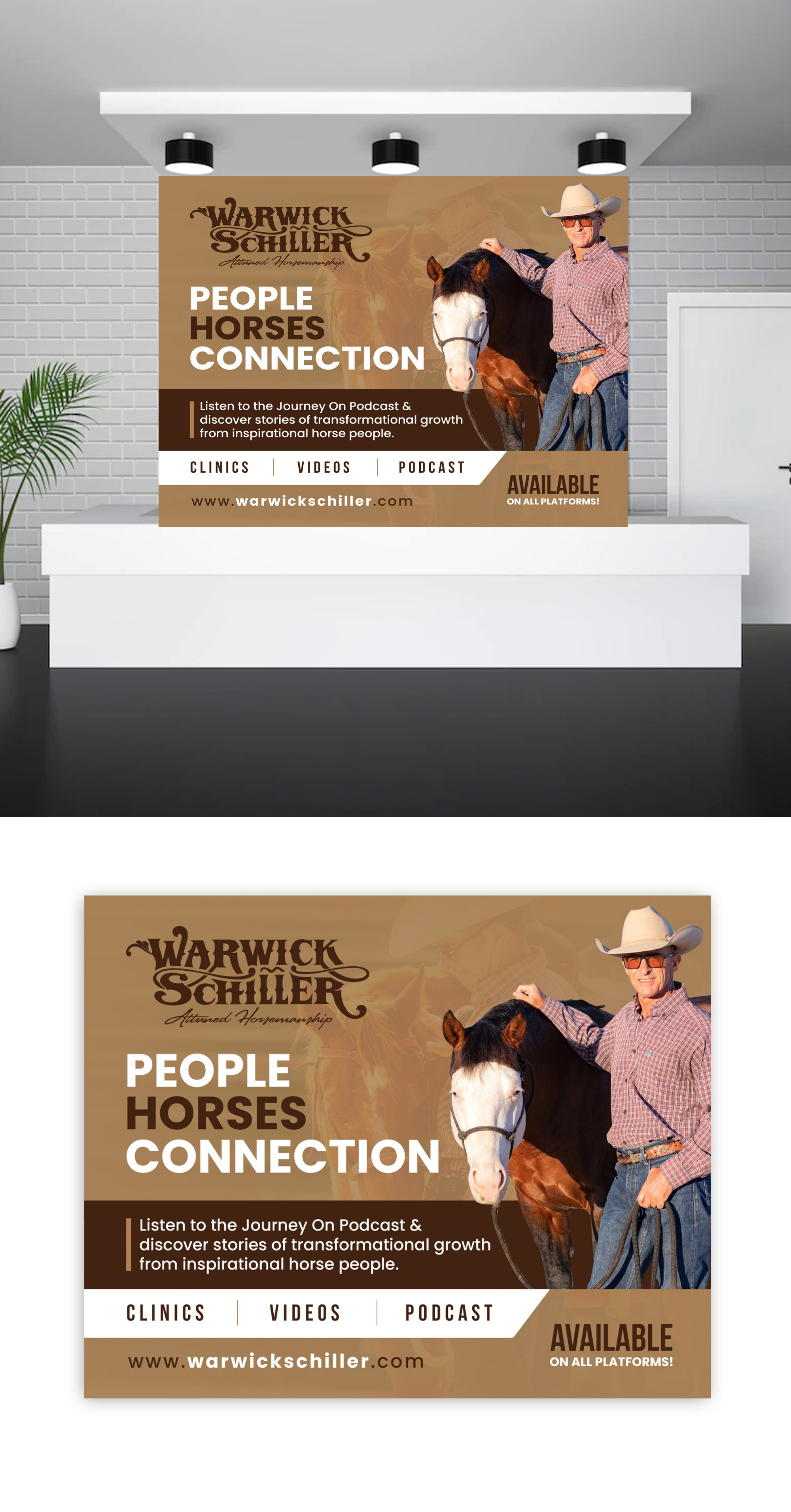 Trade Show Booth Design by debdesign for Warwick Schiller Attuned Horsemanship | Design: #29703495