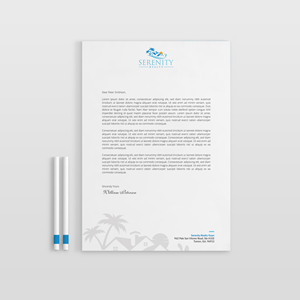 Letterhead Design by OxonoArt for Serenity Realty | Design: #29705940
