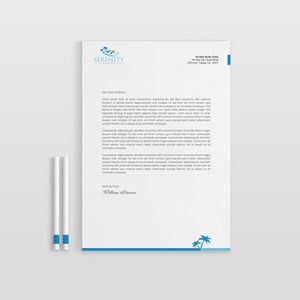 Letterhead Design by OxonoArt for Serenity Realty | Design: #29709964