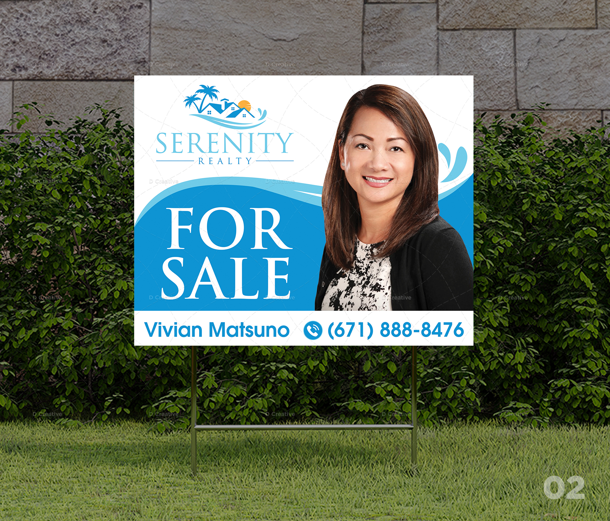 Signage Design by D Creative for Serenity Realty | Design #29702325