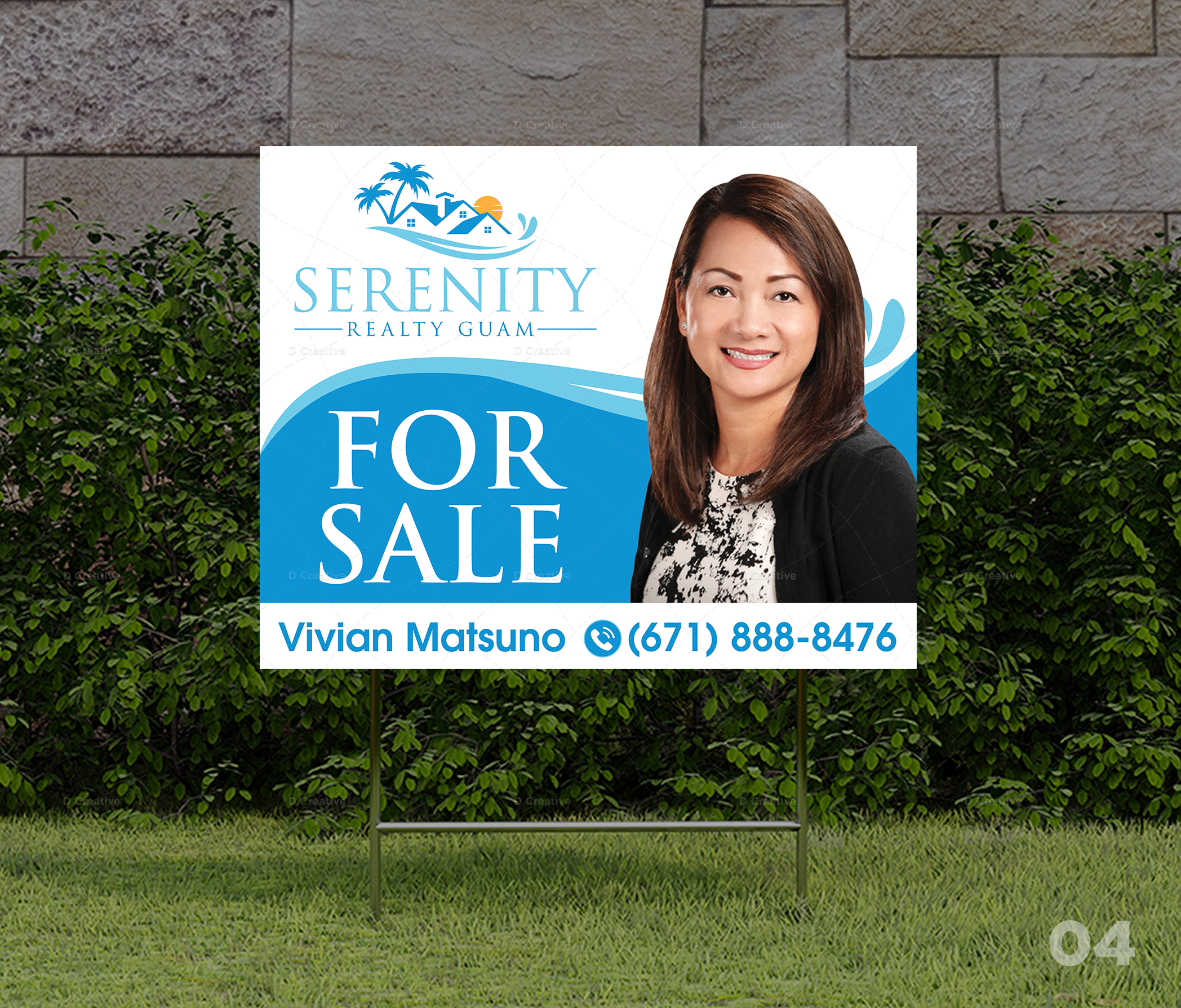 Signage Design by D Creative for Serenity Realty | Design #29713107