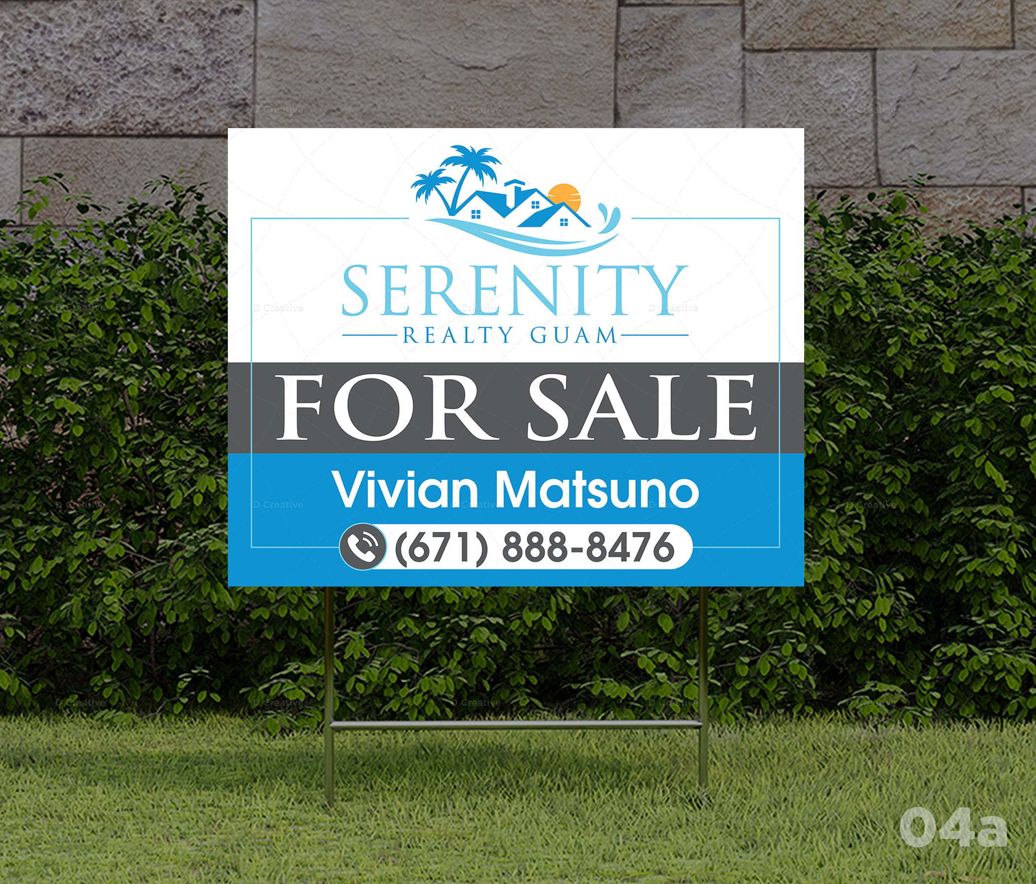 Signage Design by D Creative for Serenity Realty | Design #29713504