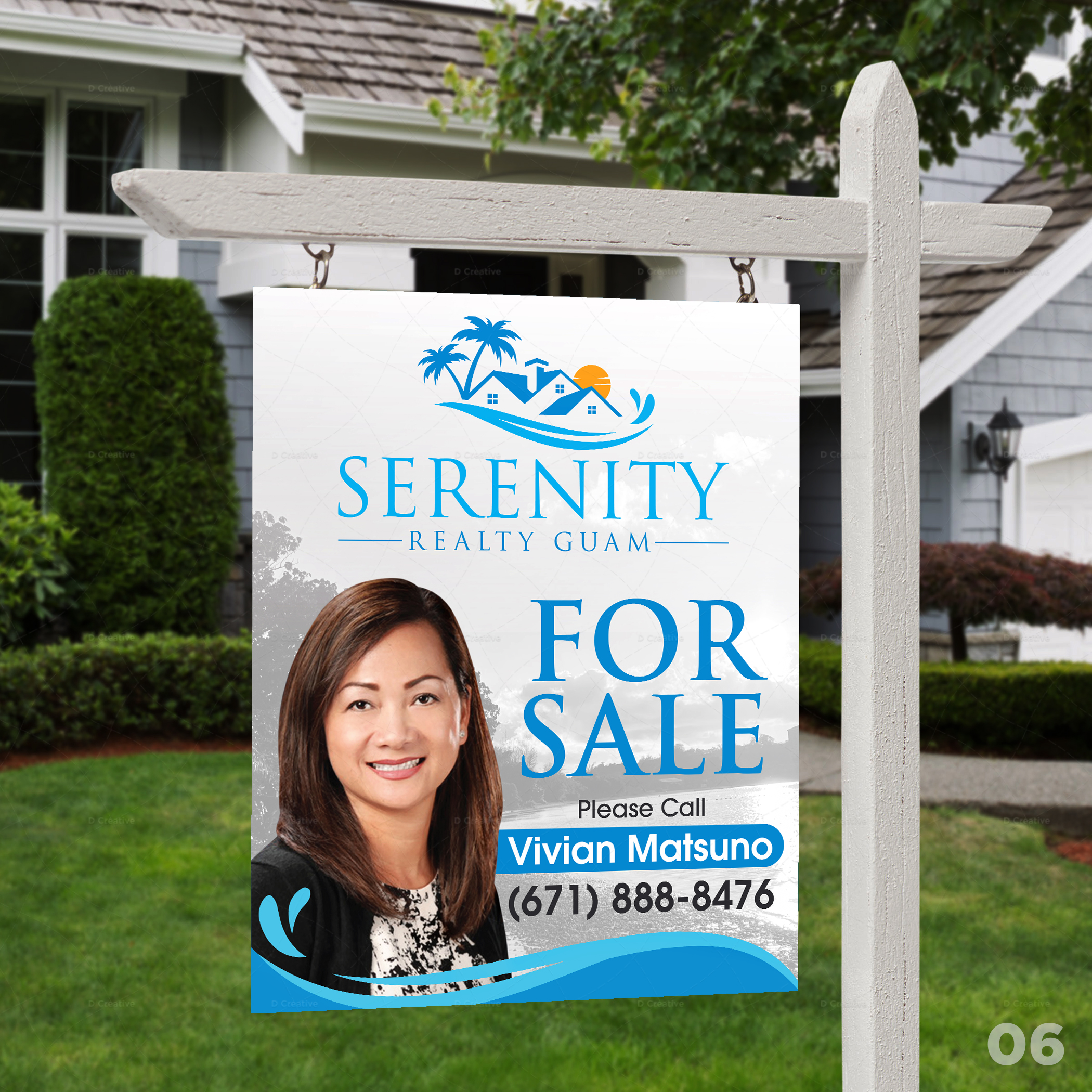 Signage Design by D Creative for Serenity Realty | Design #29718031