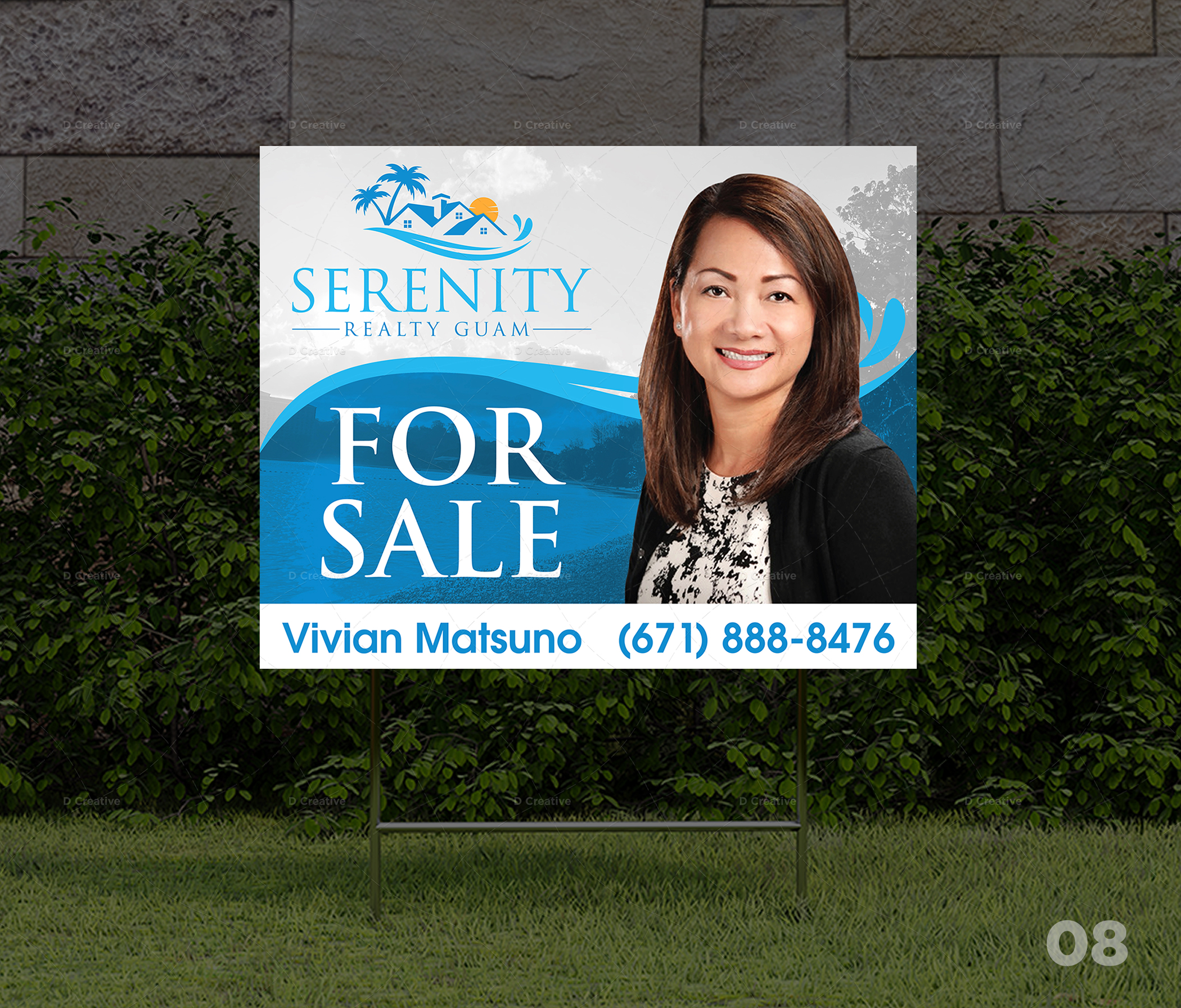 Signage Design by D Creative for Serenity Realty | Design #29725607