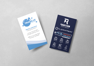 Business Card Design by MarkoE for True Blue Car Wash | Design #29712578