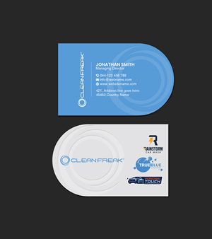 Business Card Design by Creations Box 2015 for True Blue Car Wash | Design: #29715175
