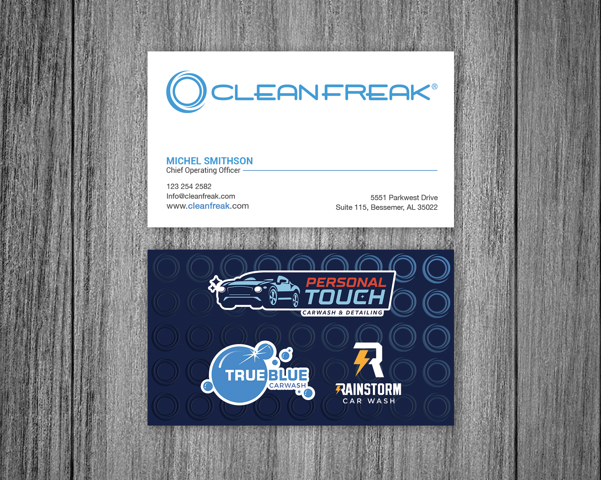 Business Card Design by Bonna 3 for True Blue Car Wash | Design #29713522