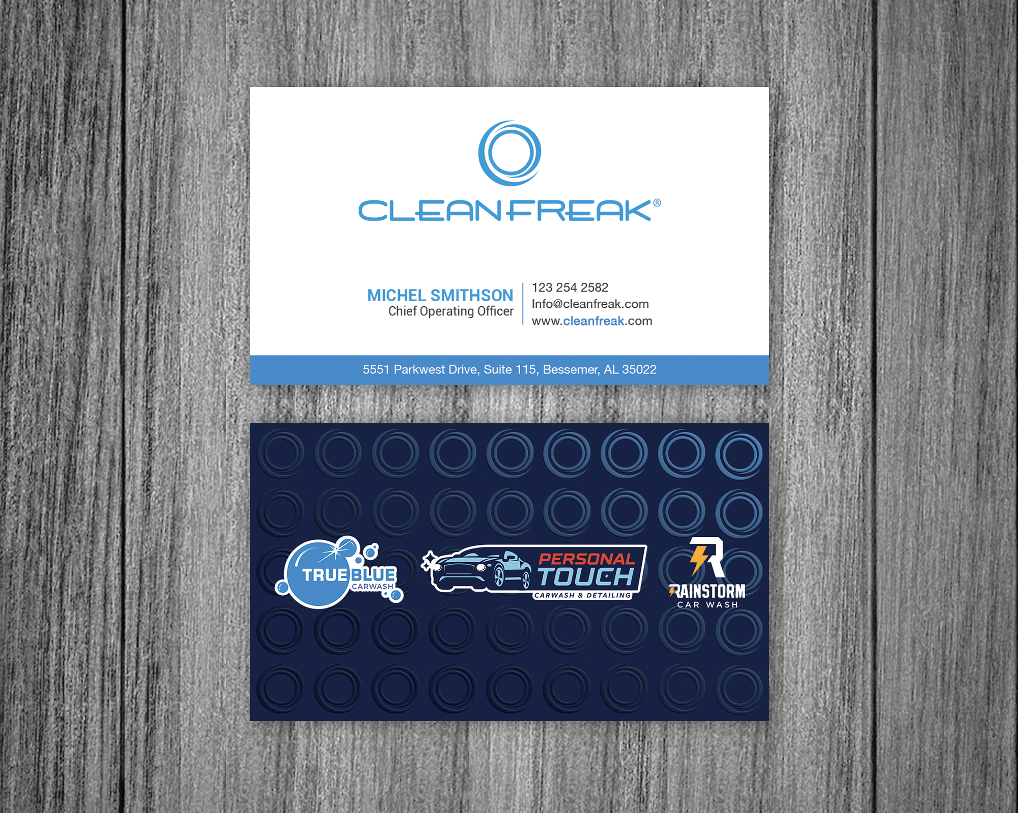 Business Card Design by Bonna 3 for True Blue Car Wash | Design #29713684