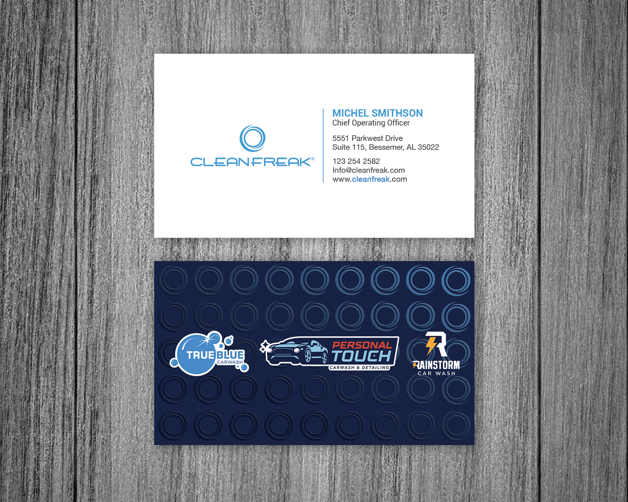 Business Card Design by Bonna 3 for True Blue Car Wash | Design #29713727