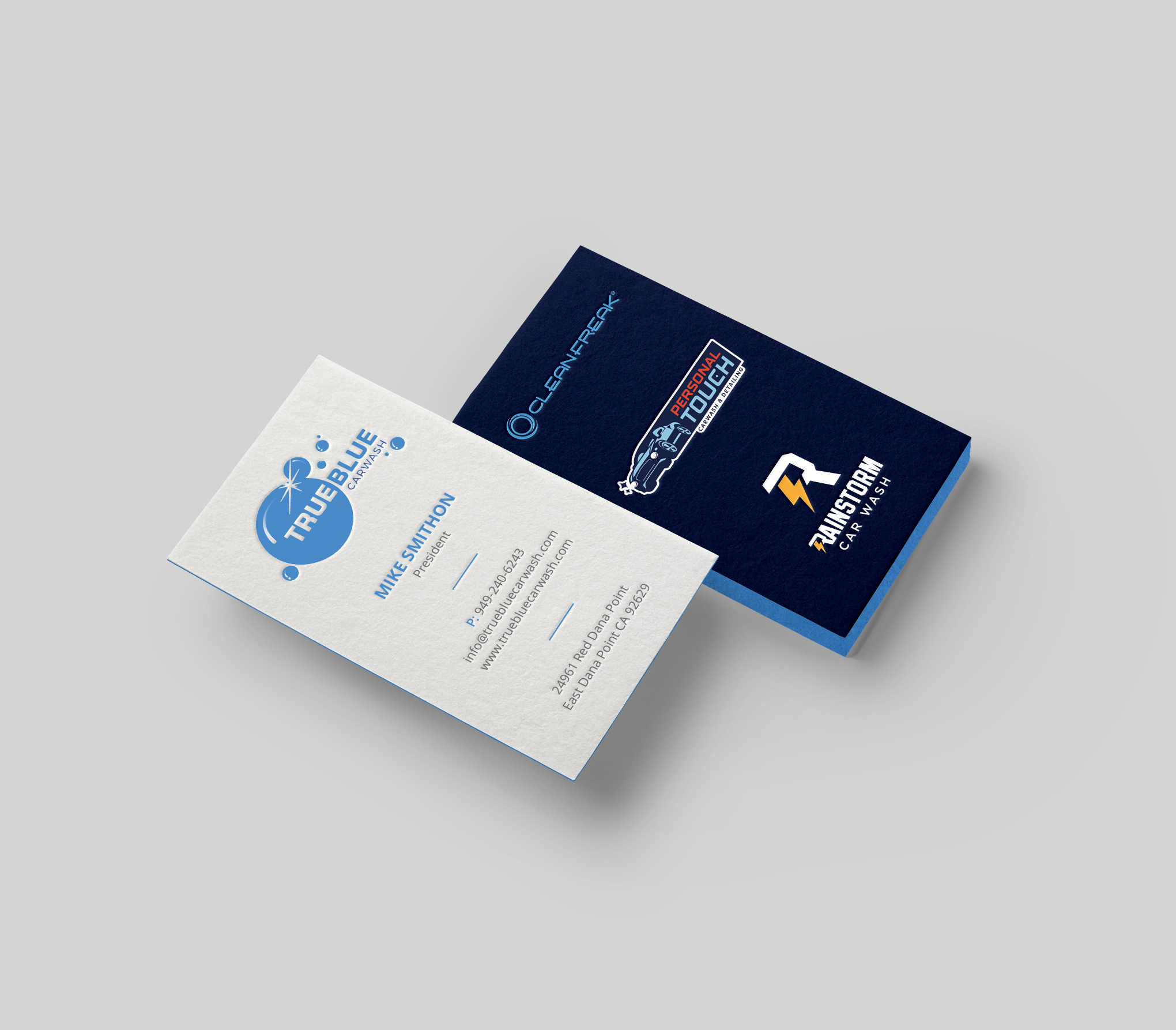 Design de Carte de Visite par DesignShout pour True Blue Car Wash | Design #29712259