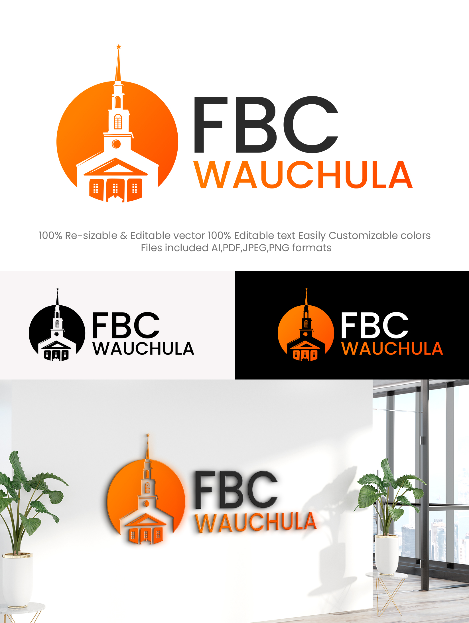 Logo-Design von Design Athics für First Baptist Church Wauchula | Design #29718838