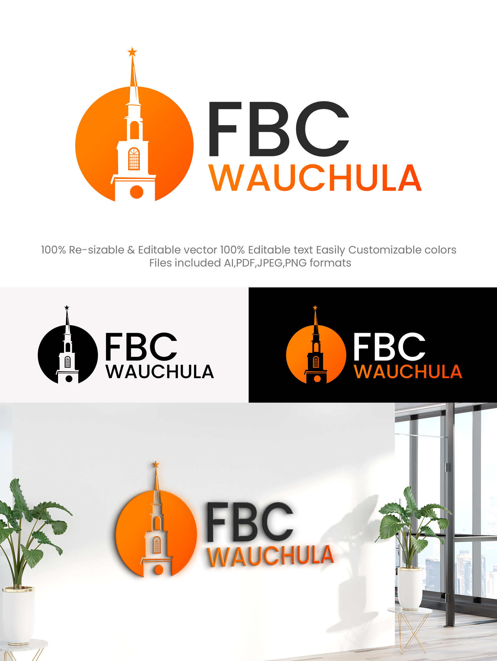 Logo-Design von Design Athics für First Baptist Church Wauchula | Design #29720163