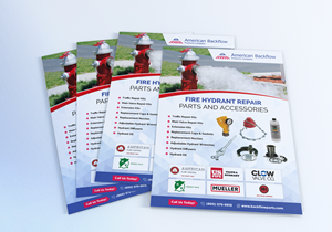 Diseño de Flyer por thedesignstar para American Backflow Products Company | Diseño: #29724142