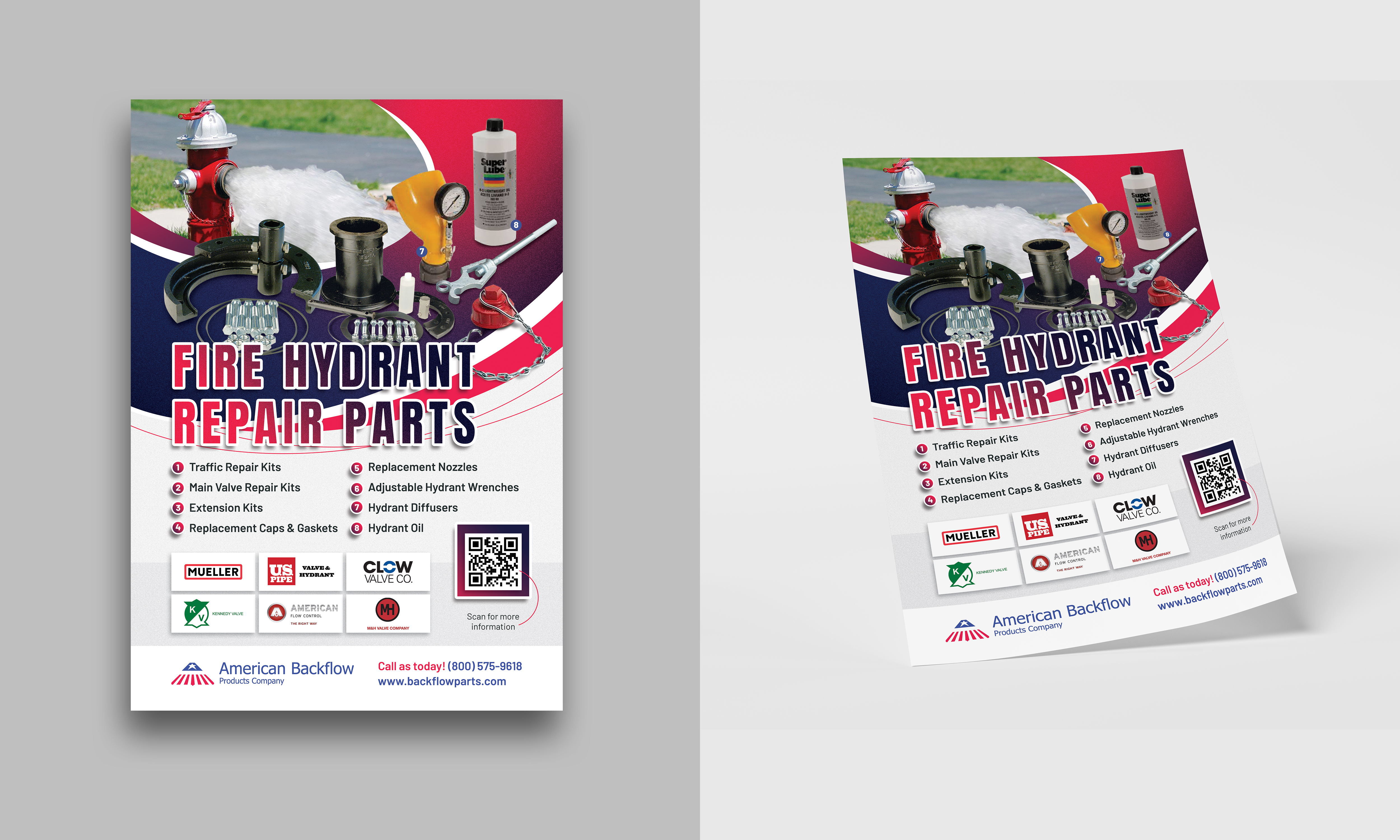 Diseño de Flyer por Oleksandra Den para American Backflow Products Company | Diseño #29719313