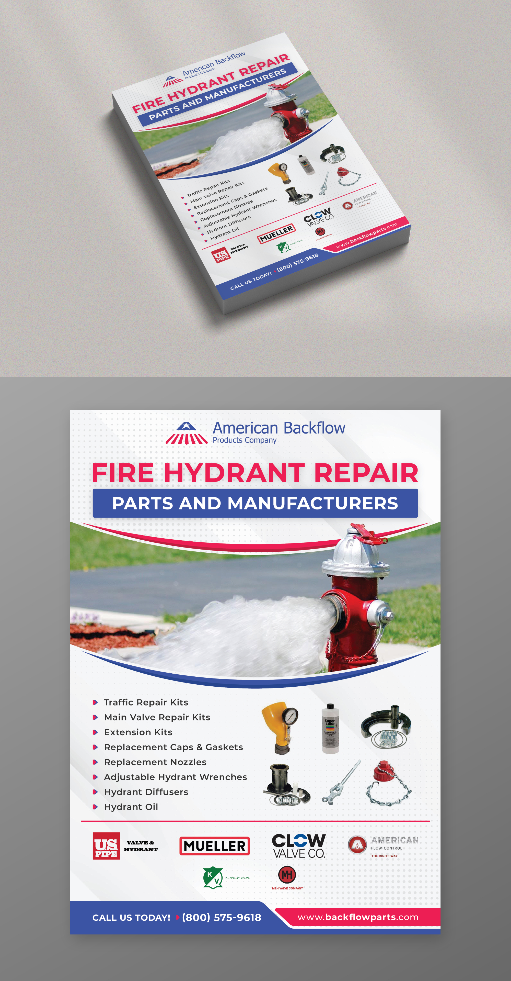 Diseño de Flyer por KreativeMadz para American Backflow Products Company | Diseño #29718075