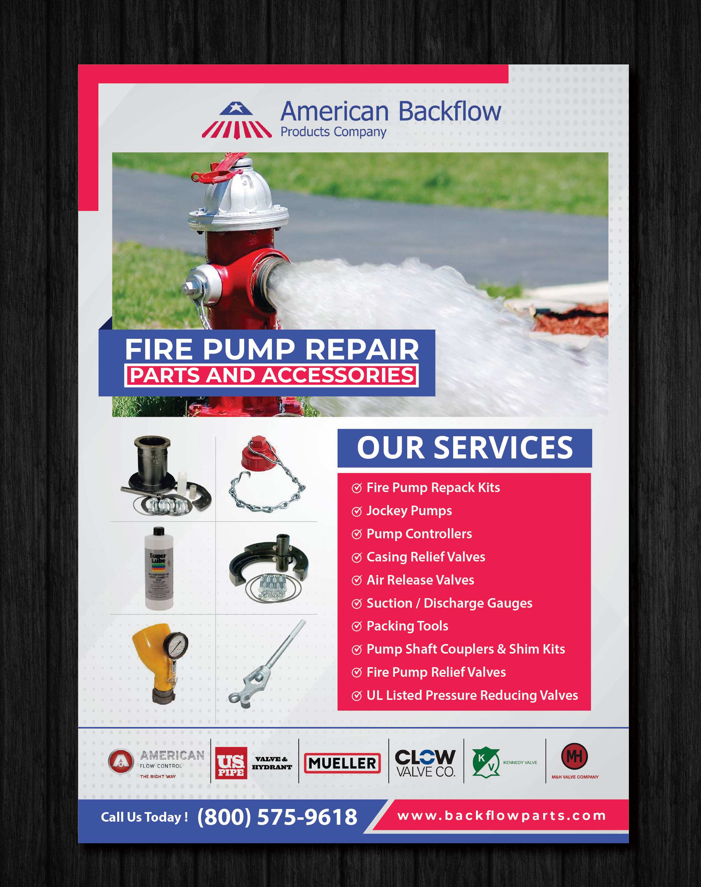 Diseño de Flyer por artbitin para American Backflow Products Company | Diseño #29717248