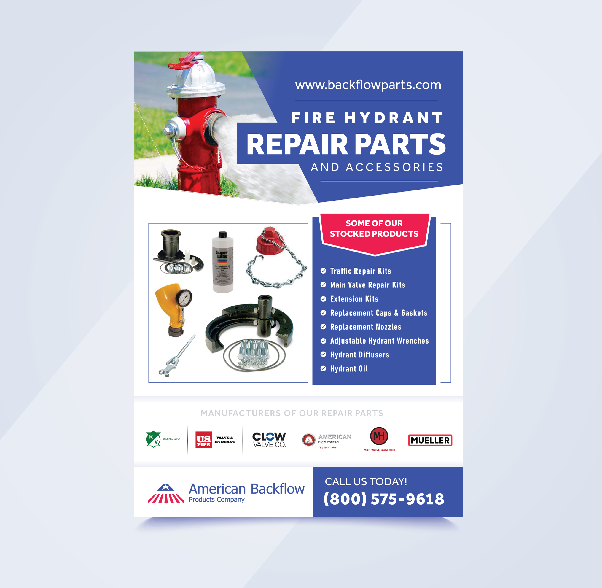Diseño de Flyer por DesignGenie para American Backflow Products Company | Diseño #29724551