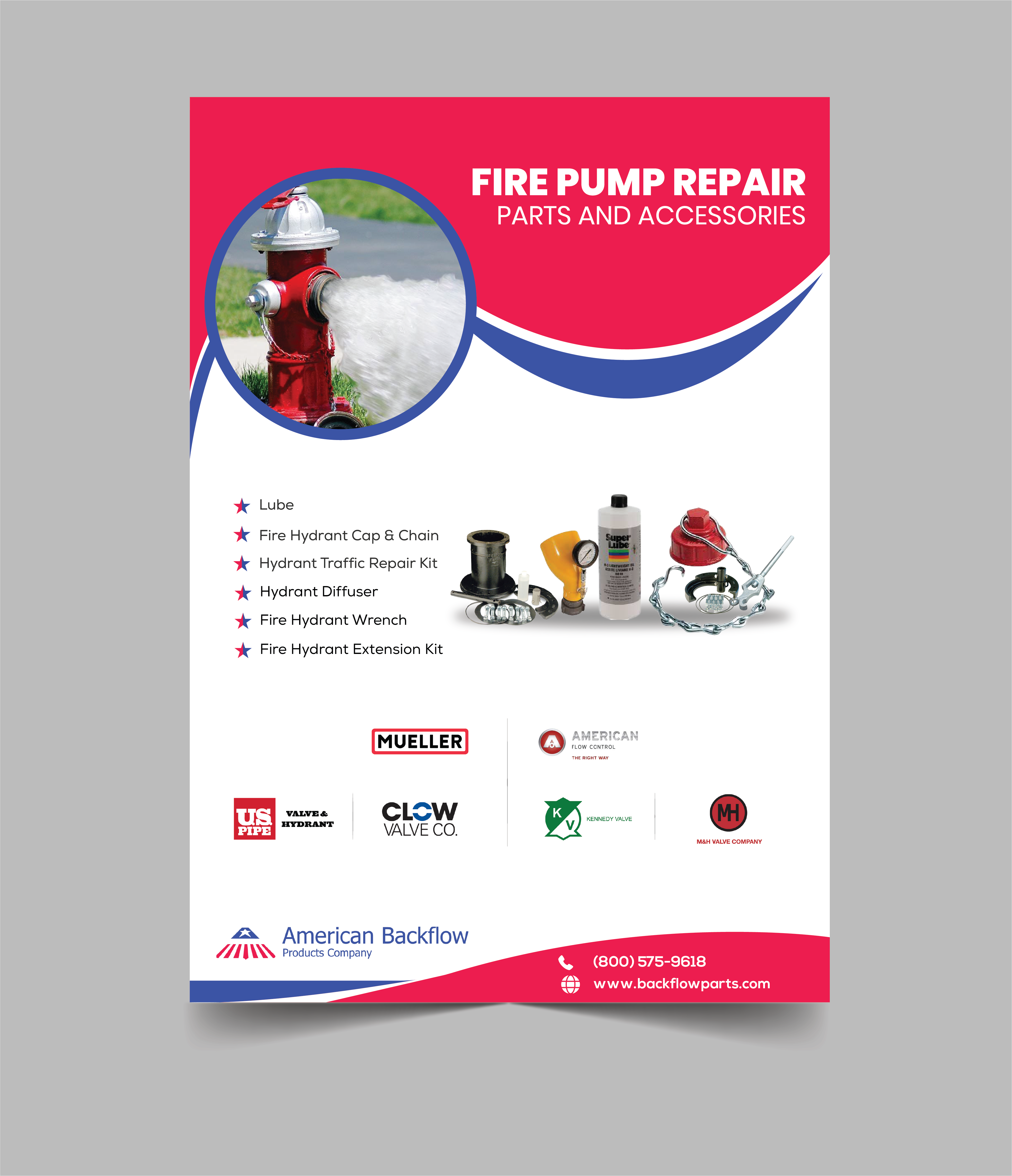 Diseño de Flyer por 3Guys para American Backflow Products Company | Diseño #29719272