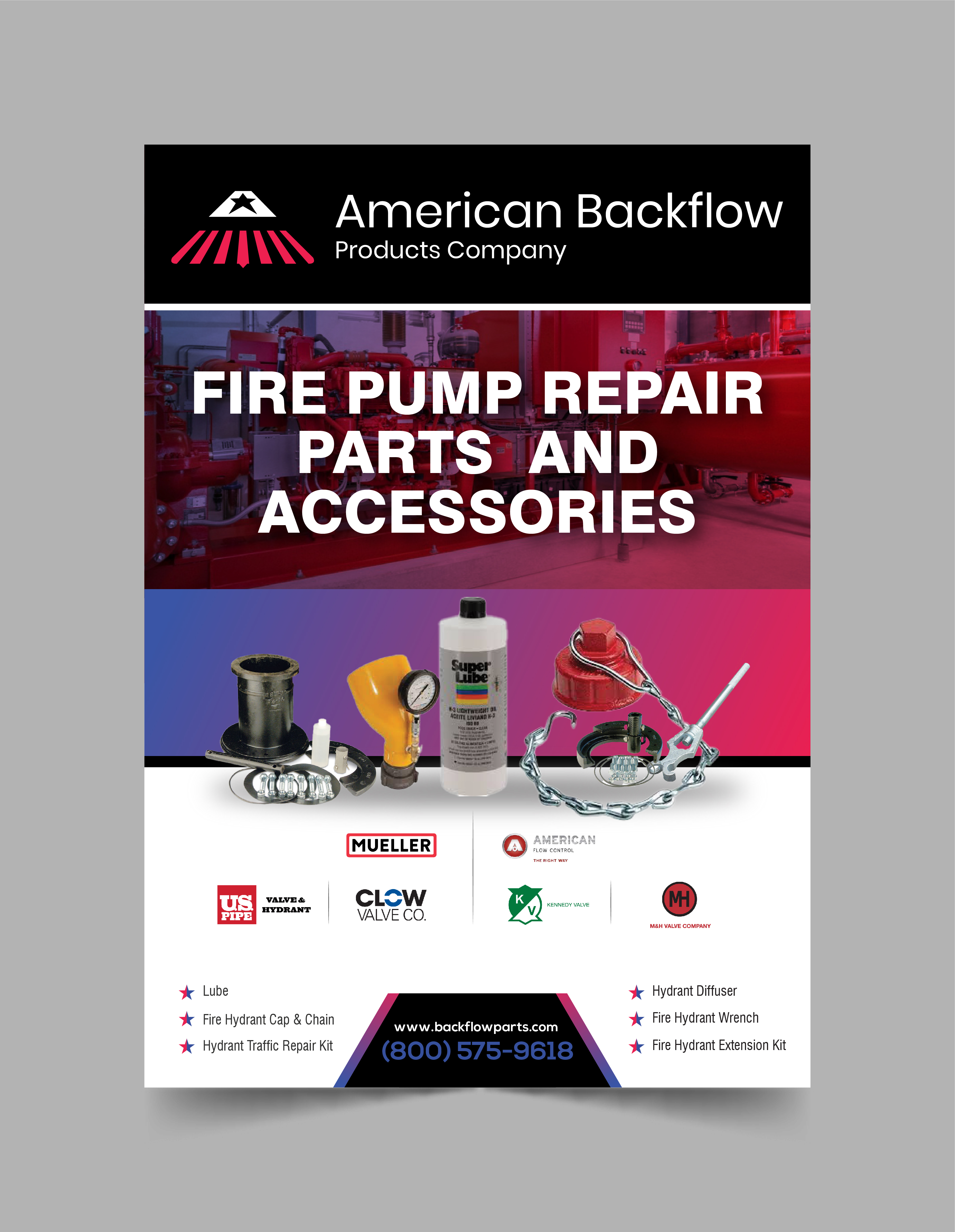 Flyer-Design von 3Guys für American Backflow Products Company | Design #29719275