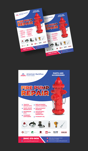 Diseño de Flyer por vcreatived para American Backflow Products Company | Diseño: #29735208