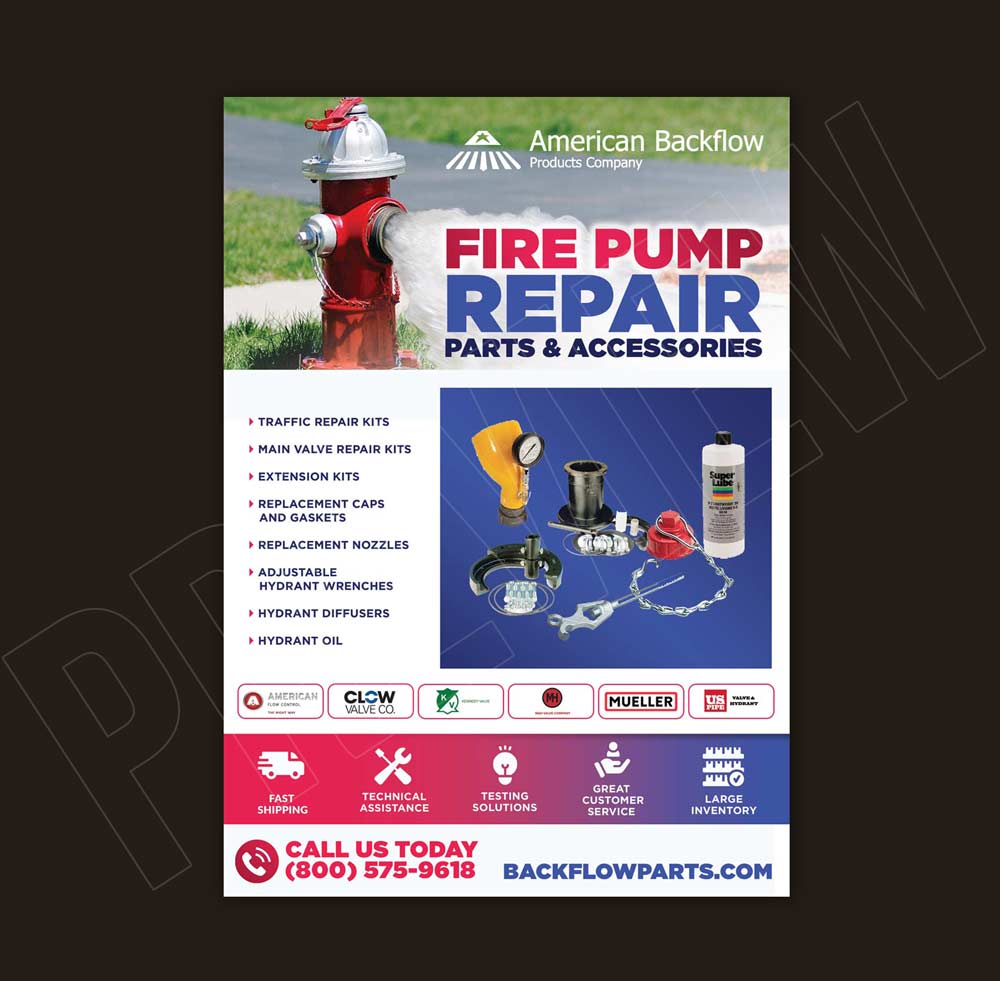 Diseño de Flyer por DA. para American Backflow Products Company | Diseño #29716334