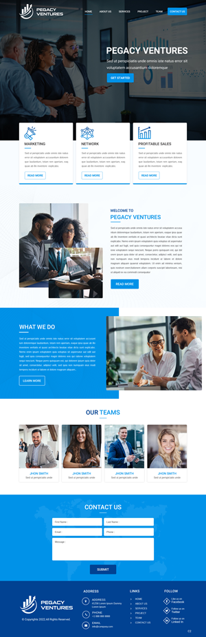 Diseño Web por pb para Pegacy Ventures | Diseño: #29720967
