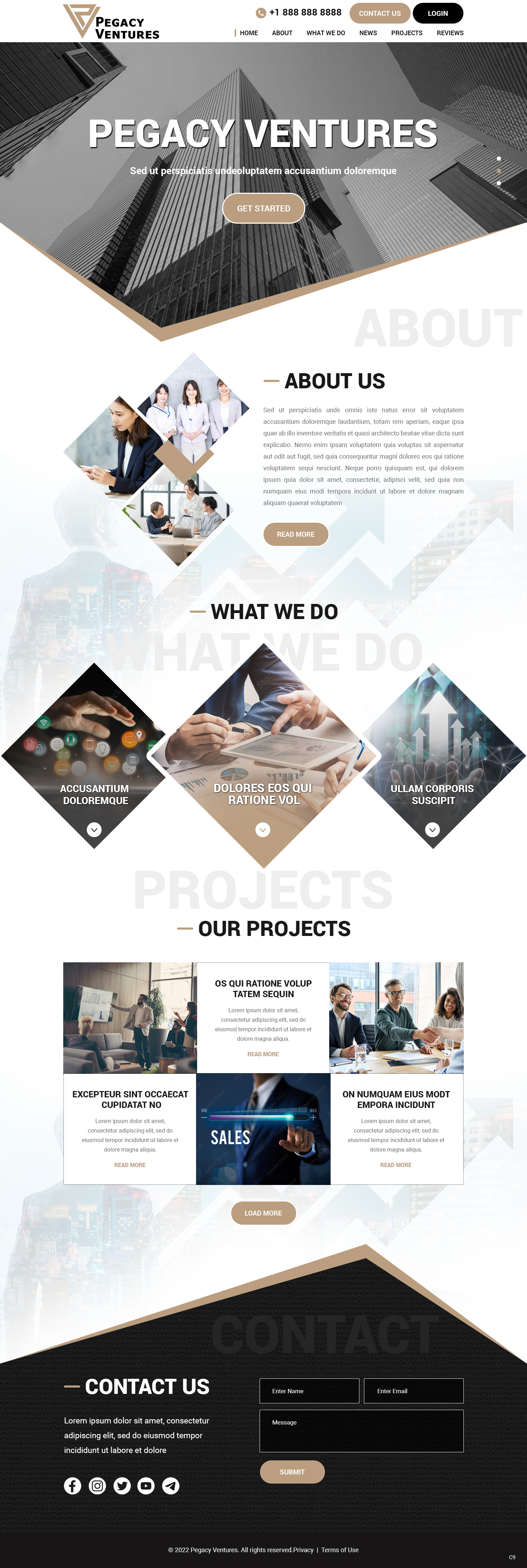 Diseño Web por pb para Pegacy Ventures | Diseño #29720968