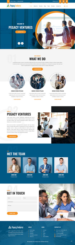 Diseño Web por pb para Pegacy Ventures | Diseño: #29720974