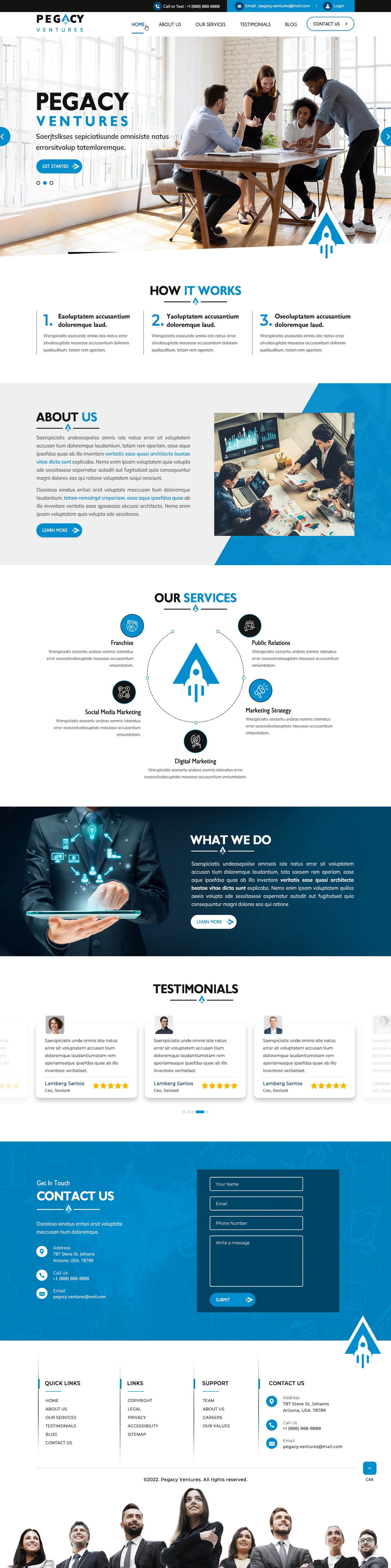 Web Design par pb pour Pegacy Ventures | Design #29720975