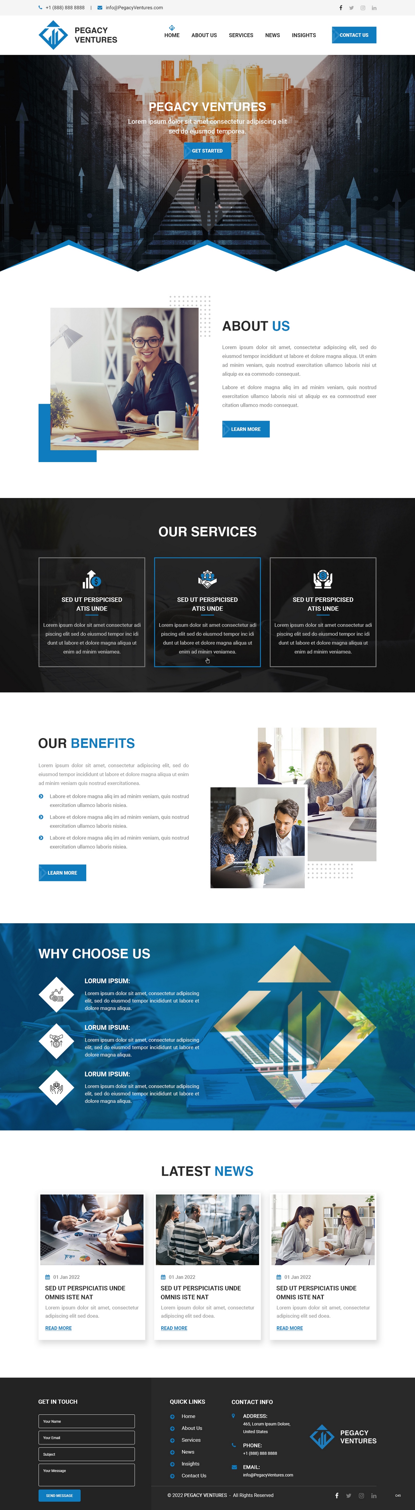 Web-Design von pb für Pegacy Ventures | Design #29720979